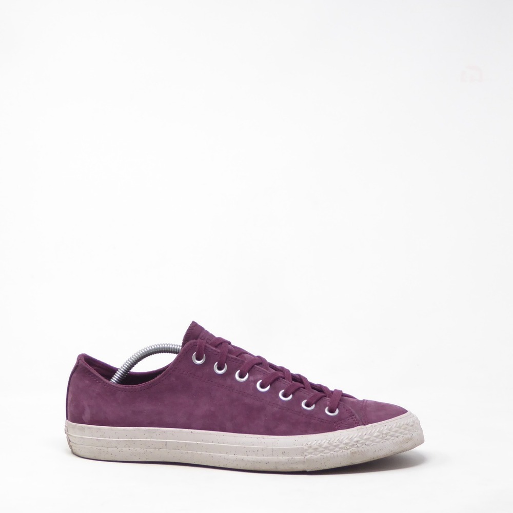 Converse Mens Sneakers Purple Suede Low Top Lace Up Shoes 10.5